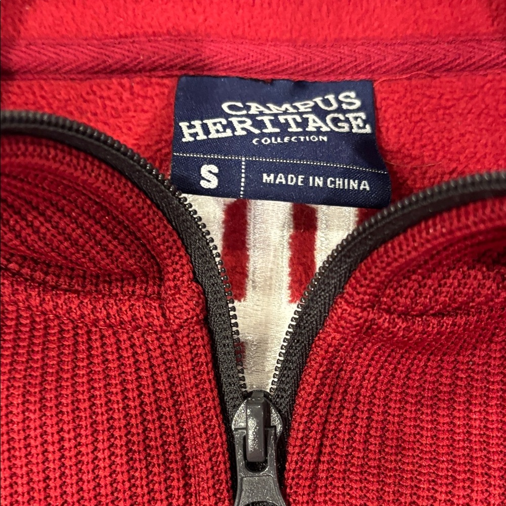 Campus Heritage Red Indiana Hoosiers Men's Zip-Up Sweater - Picture 4 of 6